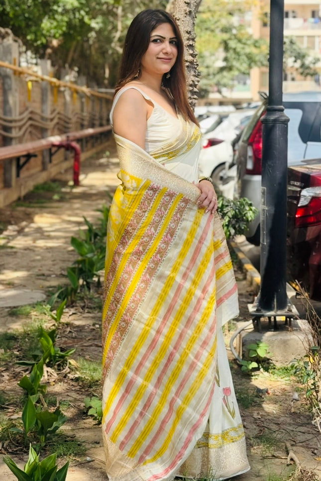 Krishna's Tulip Dola Silk Saree