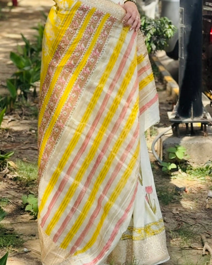 Krishna's Tulip Dola Silk Saree