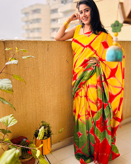 Krishna Rangotsa Chanderi Silk Saree