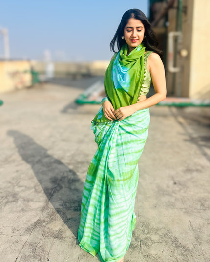 Nature's Joy Spring Mul Cotton Saree