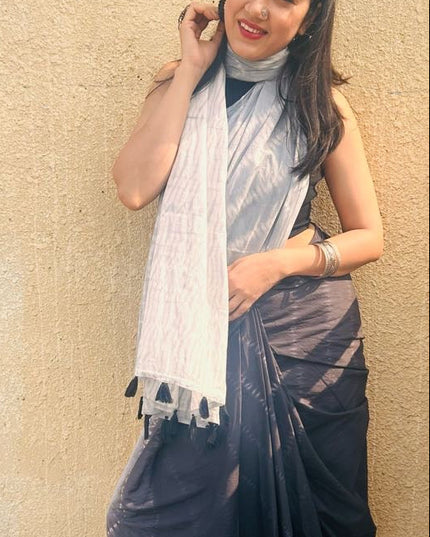 Sudevi Handblock Mul Cotton Saree