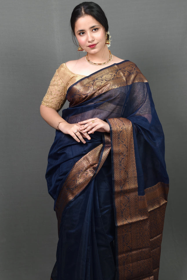 Shyam Sundara Gold Zari Banarasi Saree