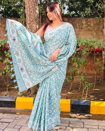 Madhav Mohini Mul Cotton Saree