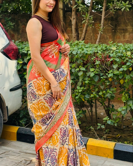 Festival of Colors Art Silk Saree