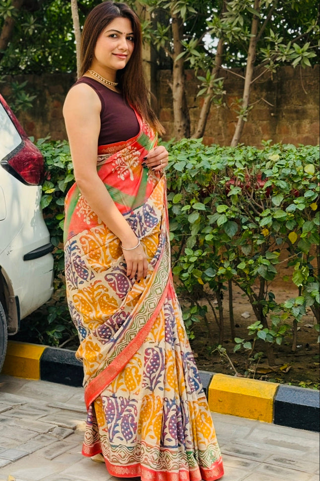 Festival of Colors Art Silk Saree