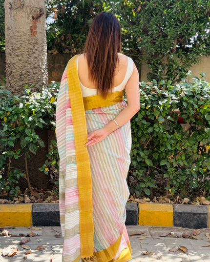 Madhav Mohini Chanderi Silk Saree