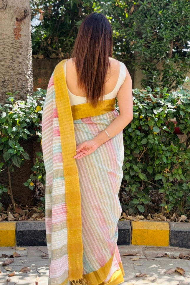 Madhav Mohini Chanderi Silk Saree