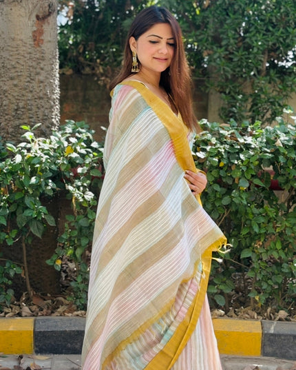 Madhav Mohini Chanderi Silk Saree