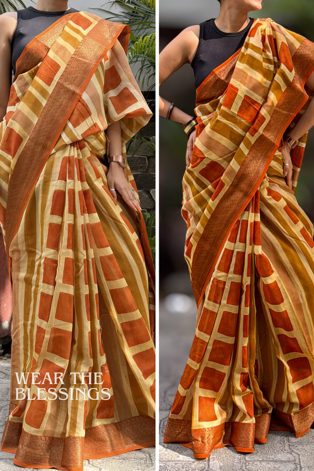 Nitya Kishori Pure Chanderi Silk Saree