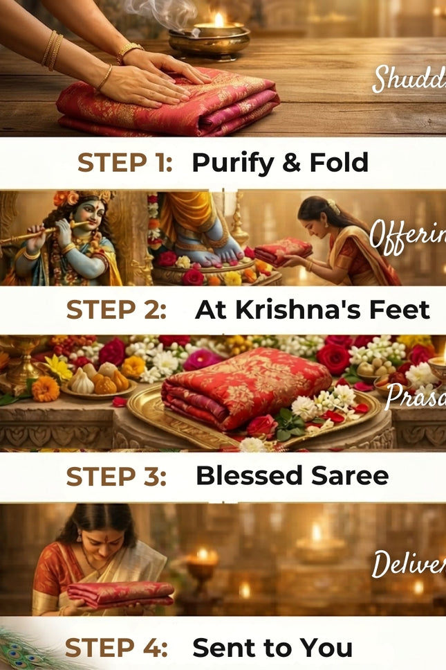 Madhav Mohini Chanderi Silk Saree