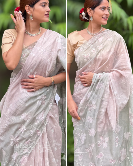 Shyama Tulsi Chanderi Saree