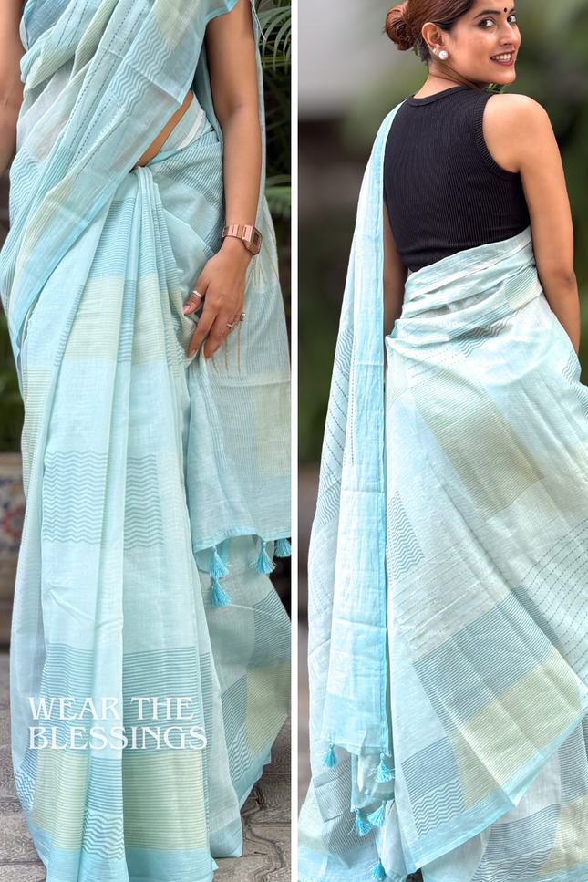 Vrindavaneshwari Chanderi Silk Saree