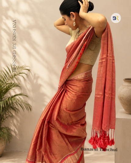 Krishna Rasrupa Banarasi Tanshui Saree
