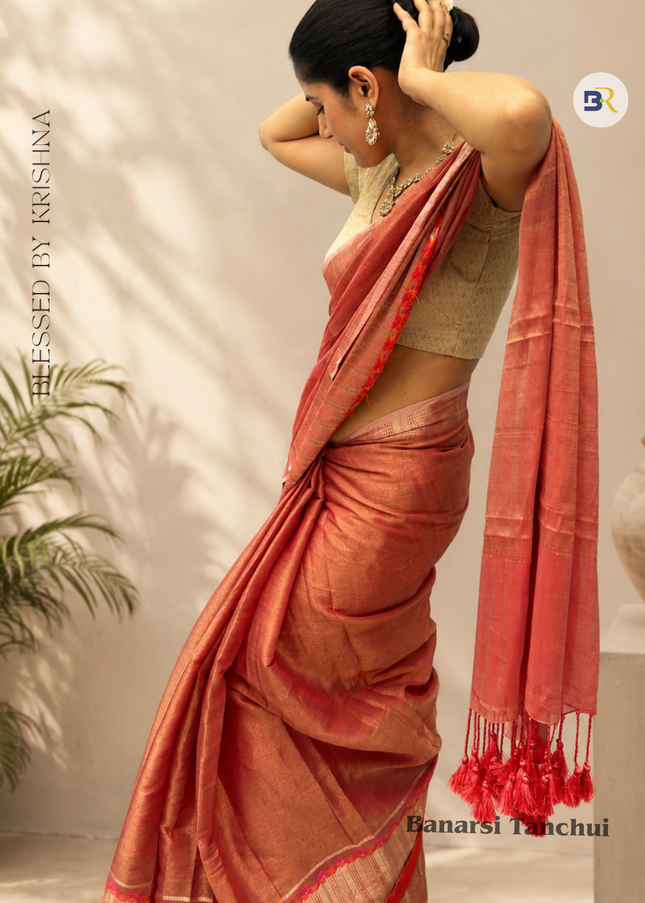 Krishna Rasrupa Banarasi Tanshui Saree