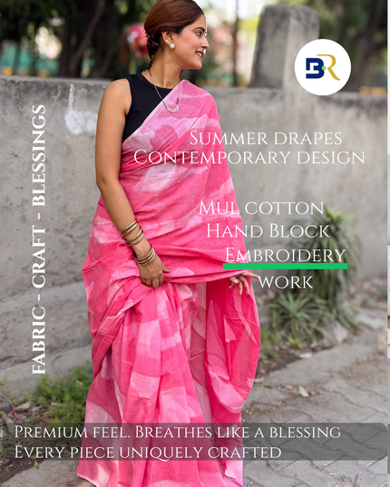 Rādhā Prema Taraṅginī Mul Cotton Saree