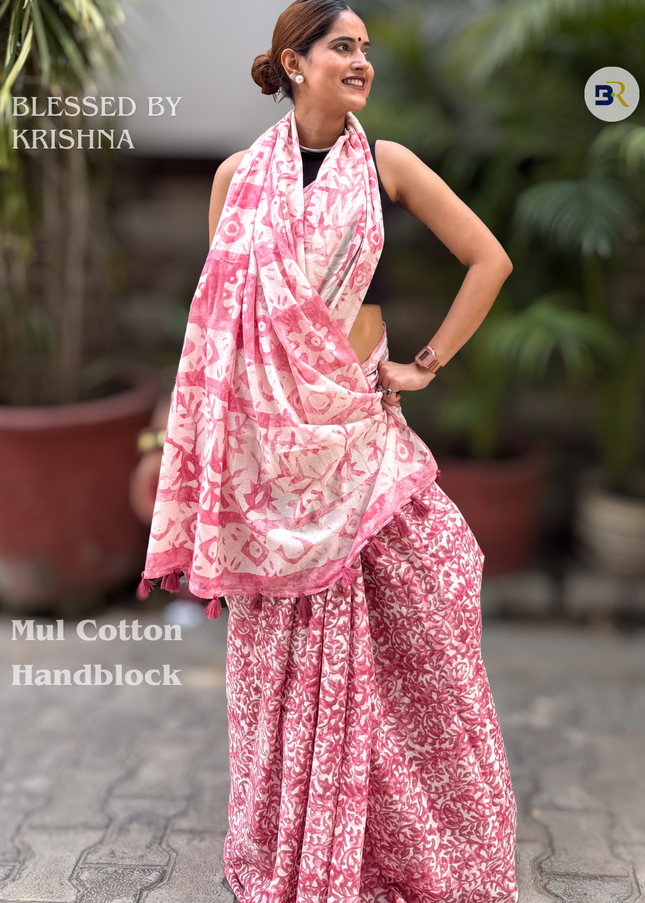 Lalita Sakhi Mul Cotton Saree