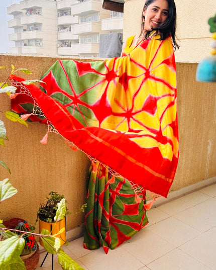 Krishna Rangotsa Chanderi Silk Saree