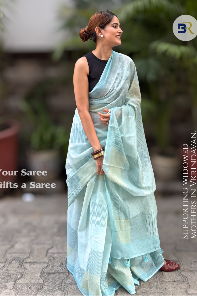 Vrindavaneshwari Chanderi Silk Saree