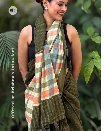 Krishna Bhadra Mul Cotton Saree