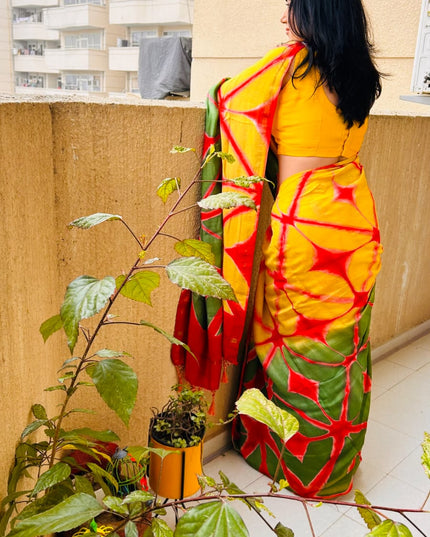 Krishna Rangotsa Chanderi Silk Saree