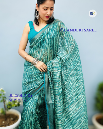 Hari Priya Chanderi Silk Saree