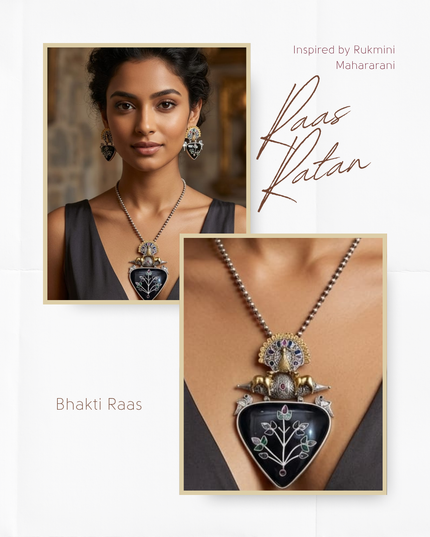 Rukmini Vilasa Mayura Rajsi Necklace Set