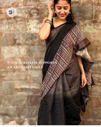 Shyamrasi – Pure Chanderi Silk Saree