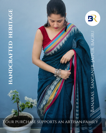 Satyabhama Neelambara Handloom Saree