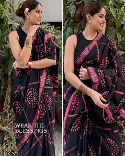 Krishna Kalindi Mul Cotton Saree