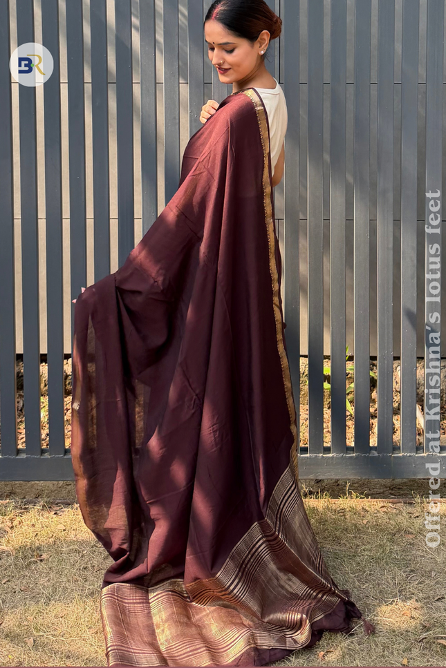 Barsana Mitti Banarasi Saree