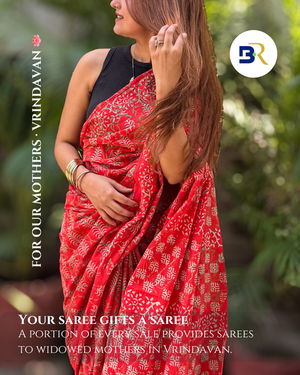 Tulsi Manjari Mul Cotton Saree