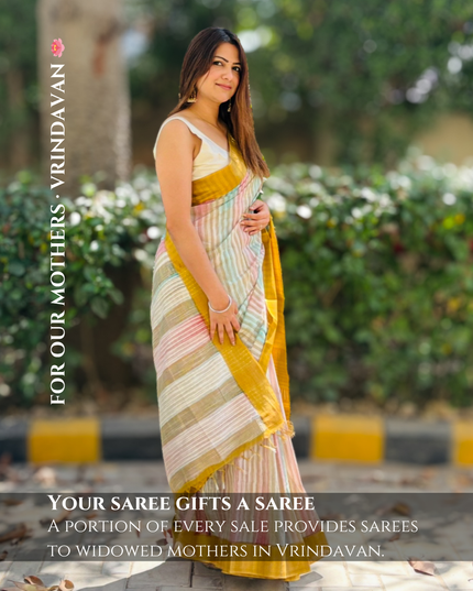 Madhav Mohini Chanderi Silk Saree