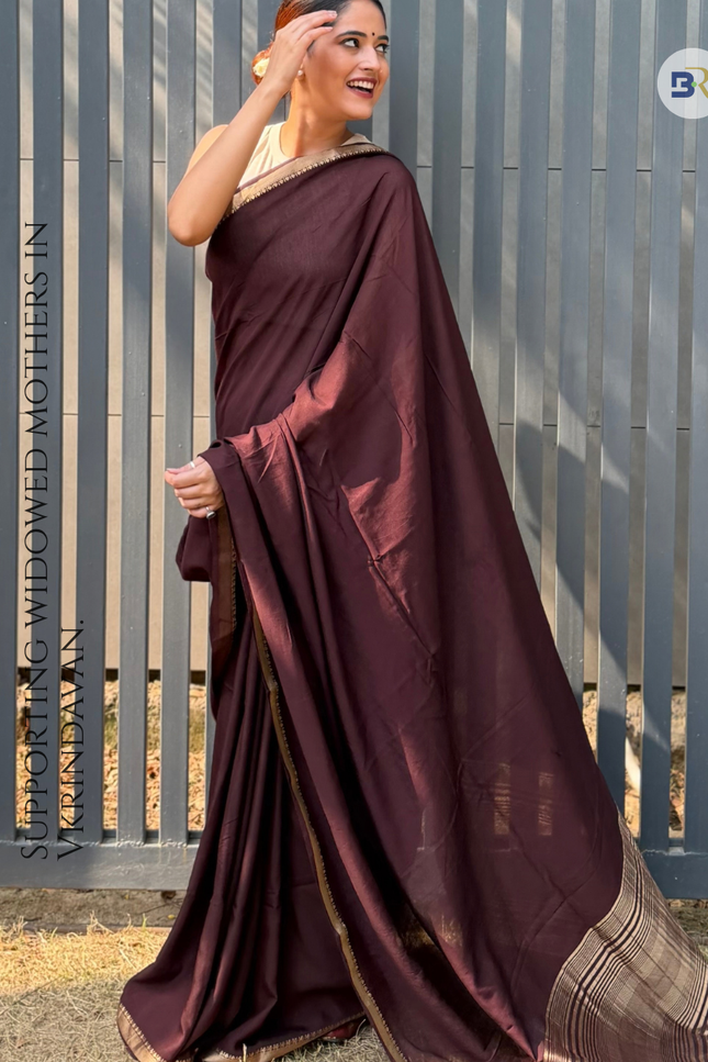 Barsana Mitti Banarasi Saree