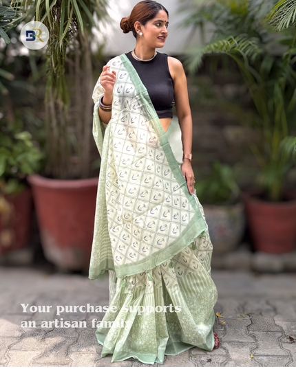 Chandramukhi Krishna Mul Chanderi Saree