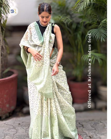Chandramukhi Krishna Mul Chanderi Saree