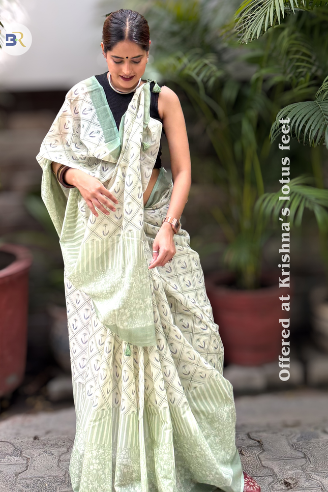 Chandramukhi Krishna Mul Chanderi Saree