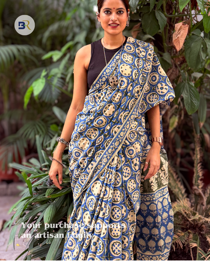 Krishna Jambavati Mul Cotton Saree