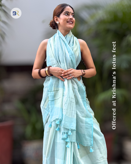 Vrindavaneshwari Chanderi Silk Saree