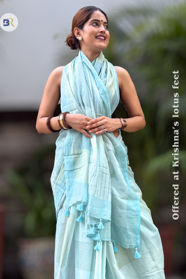 Vrindavaneshwari Chanderi Silk Saree