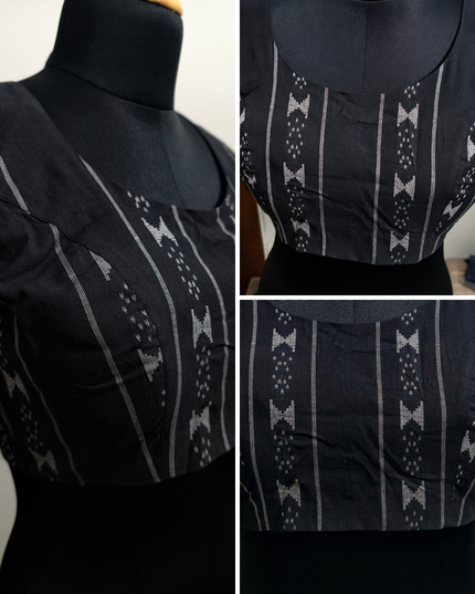 Yamuna Weave Cotton Ikkat Blouse