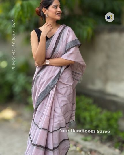 Radha Mohan Mauve Handloom Saree