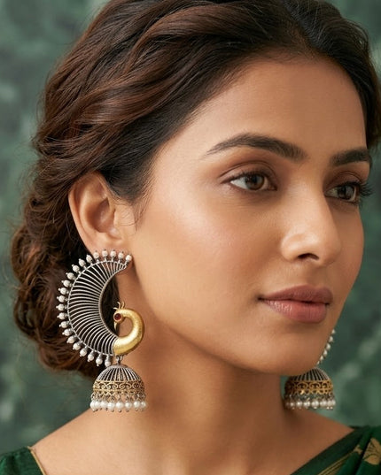 Madhav Priya Mayur Jhumkis