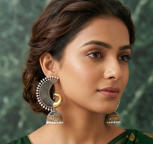 Madhav Priya Mayur Jhumkis