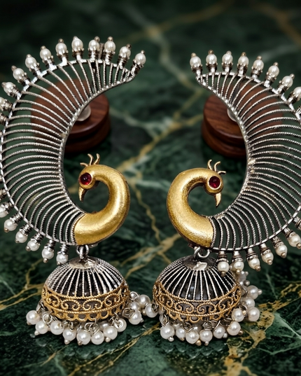 Madhav Priya Mayur Jhumkis