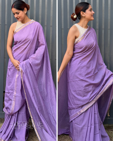 Priya Kunj Mauve Banarasi Saree