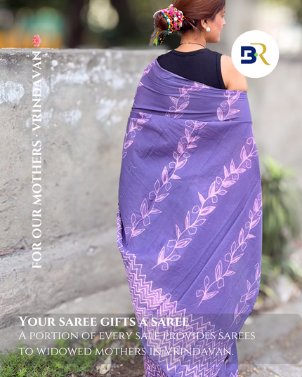 Rādhā Vana Rañjanī Mul Cotton Saree