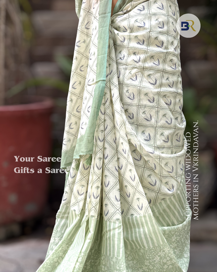 Chandramukhi Krishna Mul Chanderi Saree