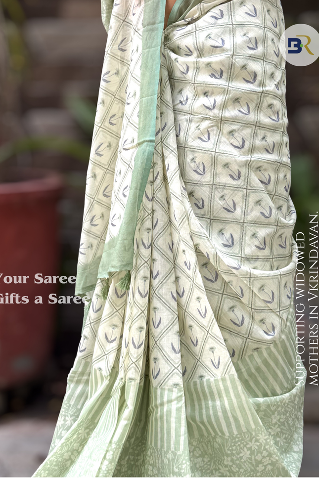 Chandramukhi Krishna Mul Chanderi Saree