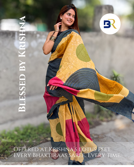 Vrindavan Leher Mul Cotton Saree