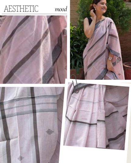 Radha Mohan Mauve Handloom Saree